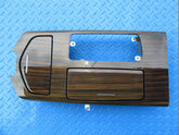 Maserati Ghibli Quattroporte center console compartment trim panel gloss wood #8486